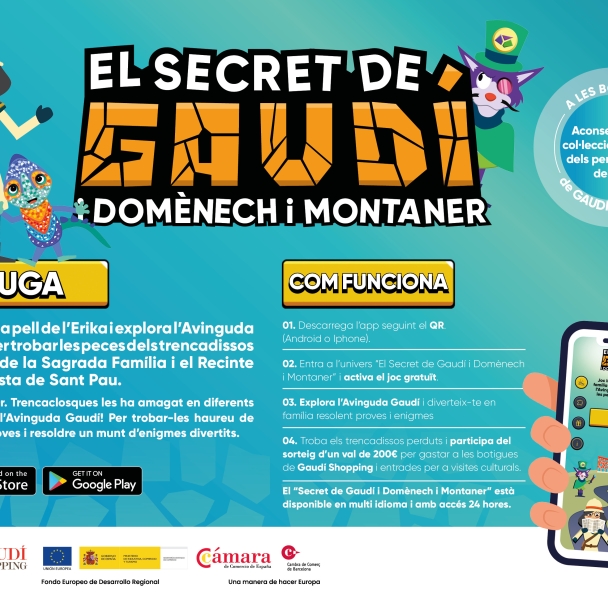Completa el Trencadís ocult amb el joc interactiu El Secret de Gaudí 