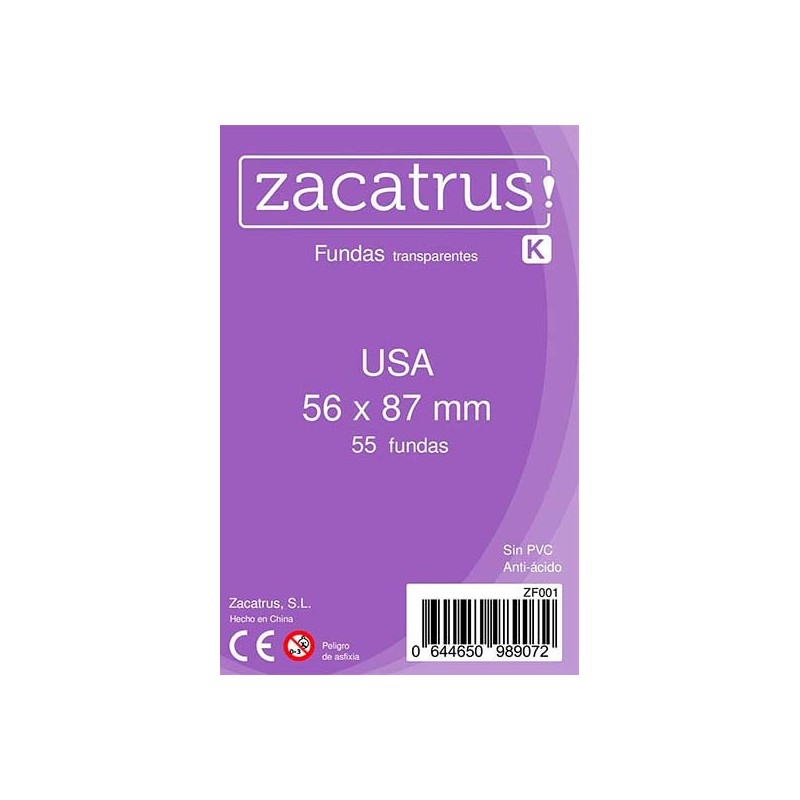 Fundas ZACATRUS USA (56x87 mm) - 55 fundas