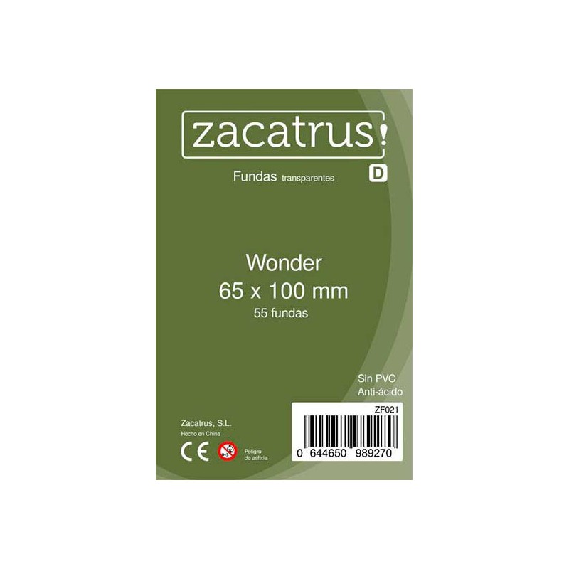 Fundas ZACATRUS Magnum 7 Wonders (65x100 mm) - 55 fundas