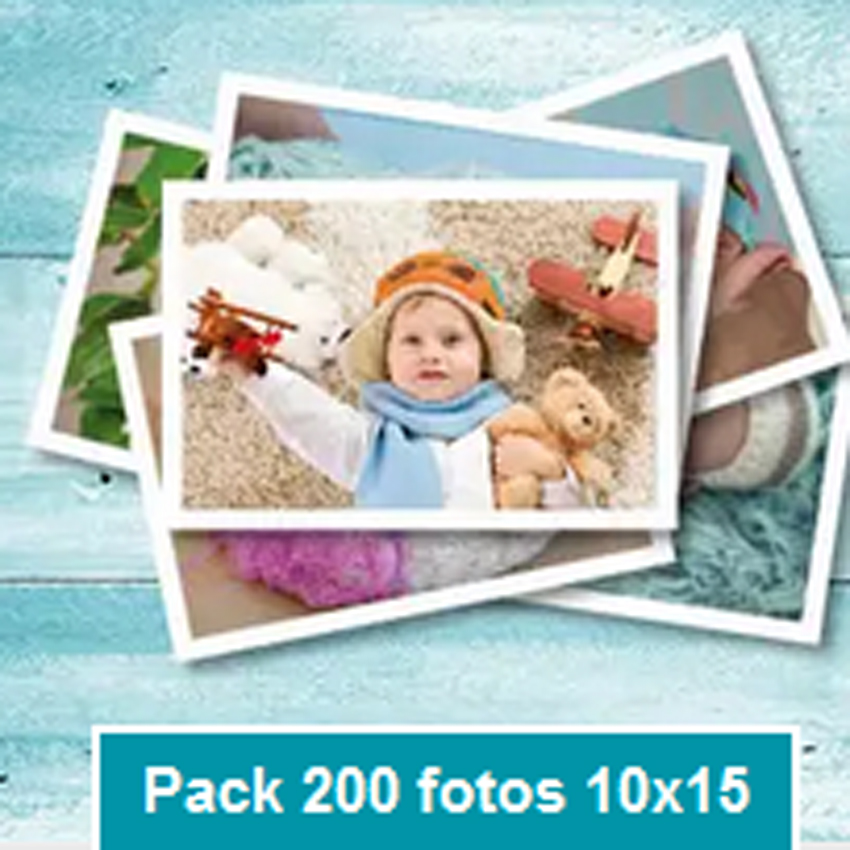 Pack 200 fotos 10x15
