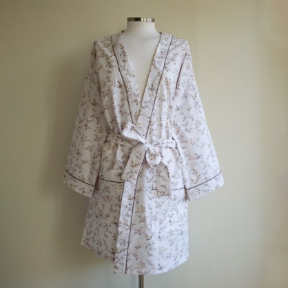Kimono 100% algodn Percal de 200 hilos Meranges